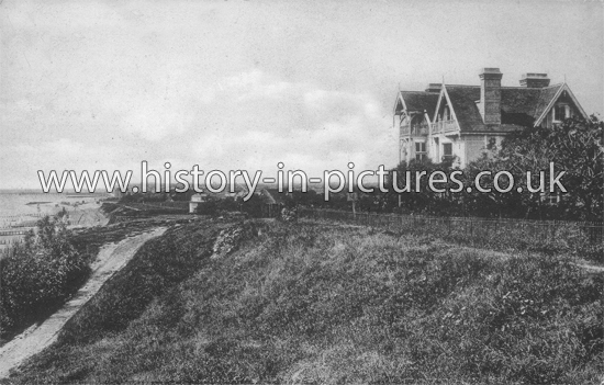 From the High Cliff, Walton on Naze, Essex. c.1910